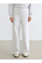 Gray Elastic Waist Wide Leg Women's Thick Sweatpants - 2