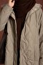 Hooded Long Length Quilted Coat - Sofy Green - 8