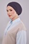 Anthracite Three-Striped Outer Bonnet