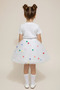 Girl's Colorful Pompom Tulle Lined Dream Tulle Tutu Skirt Cf-25037 - 4