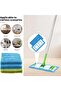 4 Pack Reusable Microfiber Mop Pads Compatible for Swiffer Sweeper & All 10-12 Inch Flat Mop - 4