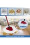 Spin Mop Replace Refill, Handle, Scrub Brush, & Base Mop Head Compatible with Vileda/O-cedar Easy Wr - 7
