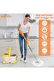 Spin Mop Telescopic Handle, Base, 2 Refills for Floor Cleaning, 360° Spinning Mop Bucket - 3