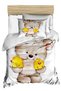 Newborn Girl / Boy Unisex Baby Bedding Set 100% Cotton Chick