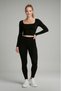 Extra Lycra Soft Touch Oshyo High Waist Side Stitch-Free Flexible Firming Shaping / Sculpting Sports Leggings - 2