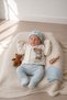 Newborn Baby 5-Piece Hospital Discharge Set – Teddy Bear Embroidered, Striped Detail, 100% Cotton - 2