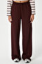 Women's Modal Select Wide Leg Burgundy Sweatpants