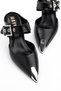 Black High Heels Thin Heels 7cm Heels Elegant V Stylish