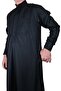 Hajj Umrah Clothes/Front Buttons Hidden and Long Sleeve Buttoned Pocket/Prayer Robe - 3