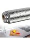 Roll Silver Aluminum Foil Wallpaper, 2 m X 60 cm Self-Adhesive Inside the Shelf, Waterproof - 2
