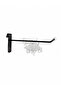 200 Pieces 20 cm Deluxe Black Wire Board Hooks with Protective Rubber - Extra Strong - Shelf Hanger - Shelf Hook - 5