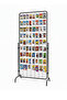 200 Pieces 20 cm Deluxe Black Wire Board Hooks with Protective Rubber - Extra Strong - Shelf Hanger - Shelf Hook - 3