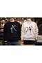 Valentine's Day Special Couple Sweatshirt Combination – Men's Black Women's White Love-Themed Unisex Valentines - 4