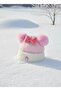 Girl's Premium Bow Snow Beanie with Fleece Inside and Ear Protection - 5