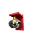 Red Wood Smoked Glass Wall Sconce - 3