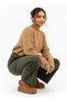 ®   I Mandurah Rjuggys Women's Embroidery Detailed Fur-Lined Slippers Sandals - 8