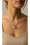 316L Steel Necklace Tarnish-Free Antiallergic with Heart Figure (2 Years Importer Warranty) - 3