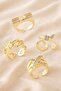 Mixed Luxury Zircon Stone Steel Ring 1 Piece - 3