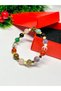 Handmade Mixed Natural Stone Bracelet – Stylish Steel Spacer Detail - 6