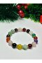 Mixed Natural Stone Bracelet – Handmade Stylish Design with Steel Detailing - 5