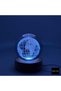 3D Lighted Glass Globe – Color Changing Led Night Light - 3