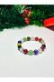 Mixed Natural Stone Bracelet – Stylish Design with Steel Detailing Handmade Natural Stone Bracelet - 4