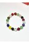 Mixed Natural Stone Bracelet – Stylish Design with Steel Detailing Handmade Natural Stone Bracelet