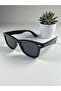 Men's Unisex Black Square Sunglasses with Uv400 Protection