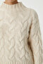 Women's Drew Soft Texture Stone Hair Braided Knitwear Sweater 3020 - 4