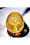 Handcrafted Cut Crystal Grape Pattern Large Lid Napkin Holder Candle Holder - 3