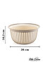 3-Piece Economical Linea Round Bowl Set Beige (3 X 2 Liters) - 4