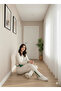 Slit Striped Crop-Pants Knitwear Set - 6