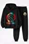 Volleyball Printed 3-Ply Quality Sweatshirt and Trackpants Children's Top-Bottom Set