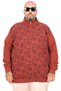Fashion XL Large Size Men's Cardigan Mock Neck U25820