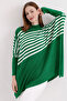 Women's Slit B.Green Poncho Sweater Cp0001