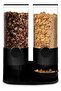 Modern Double Cereal Dispenser with Portion Control Knobs