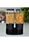 Modern Double Cereal Dispenser with Portion Control Knobs - 5