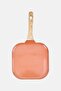 Aluminum Nonstick Square Griddle With Cool Touch Handle Pan, Brown