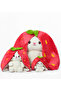 180 cm Cute Strawberry Design Rabbit Plush Toy – Soft Textured Decorative Toy - 5