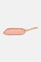 Aluminum Nonstick Square Griddle With Cool Touch Handle Pan, Brown - 2