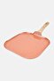 Aluminum Nonstick Square Griddle With Cool Touch Handle Pan, Brown - 3