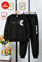 3 Thread Thick Sh Fleece-Lined Crew Neck Print Detailed 6 Piece Boys Tracksuit Set - 6