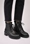 Genuine Leather and Fur Inside Women's Winter Boots with Non-Slip Soles 2595