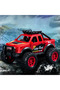 Toy Car Friction Powered Big Wheel 4X4 Off Road Jeep - Durable All-Terrain Vehicle 13 cm Blue - 4