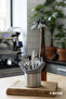 304 Quality Stainless Steel |   Multi-Purpose Jar |   Napkin Holder |   Cutlery Set |   Decorative Vase