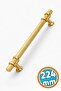 Furniture Cabinet Drawer Cover Kitchen Cupboard Handles Knob Pull Gold Metal Handle 224 Mm-22.4 cm