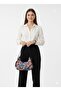 Patterned Zippered Baguette Bag with Extendable Strap
