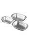 Rectangular Oven Tray Set 3-Piece Includes Multiple Sizes - 3