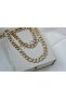 Set002 Gold Color Stone Detail Gourmet Chain Set