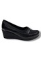 Oi 230-26 stretch leather buckled anatomical wedge heel women's shoes - 2